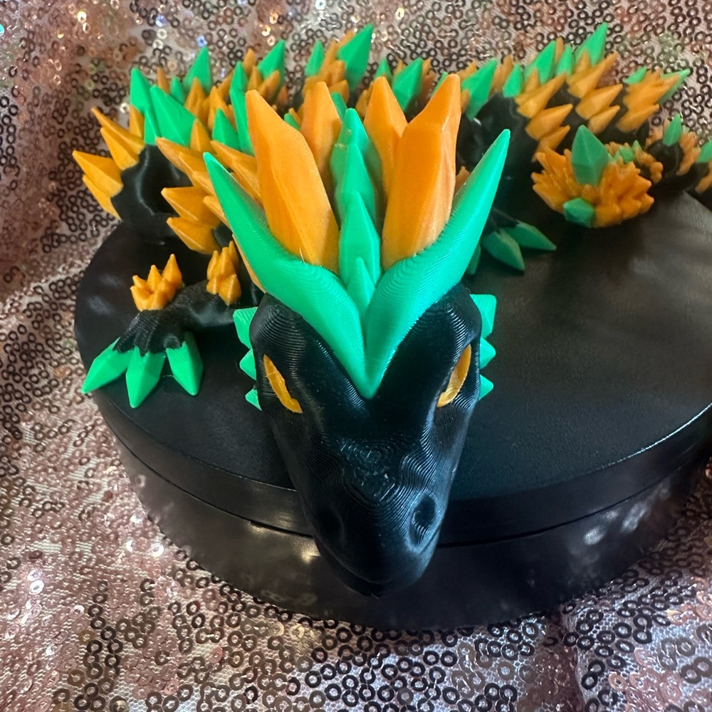 Vibrant Dragon Figurine